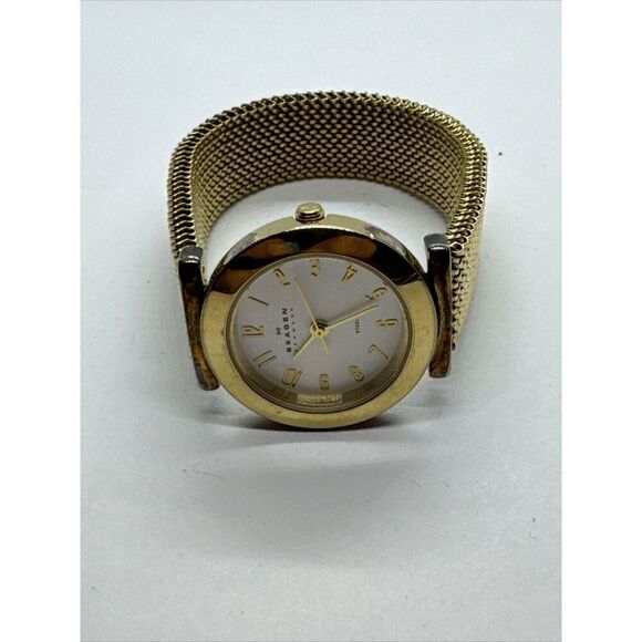 Skagen Denmark 107SGG1 Women\'s Gold Stainless Steel Analog Dial Watch JNA953 main image 4